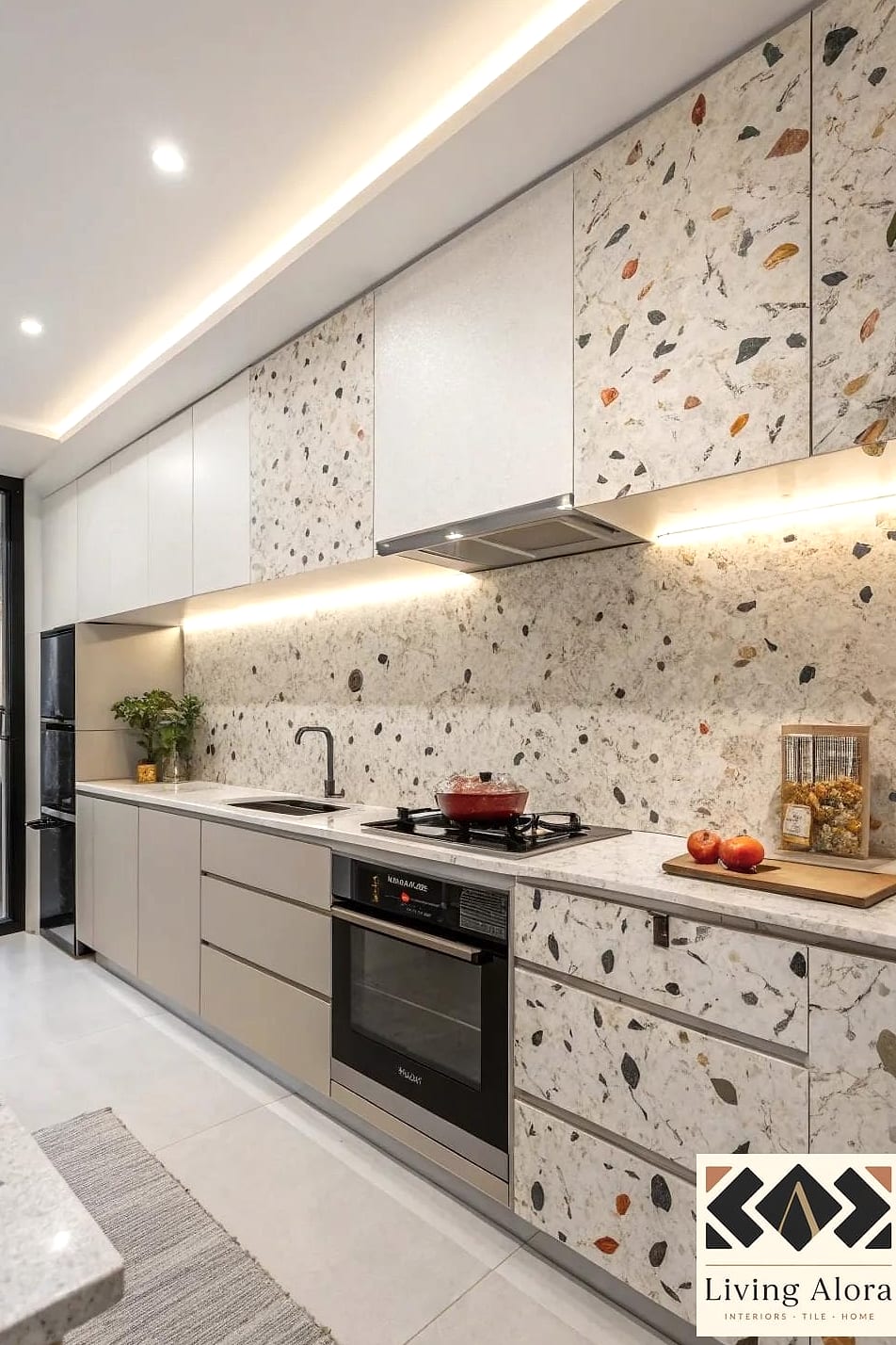 DIY Terrazzo-Look Backsplash Paint or Epoxy