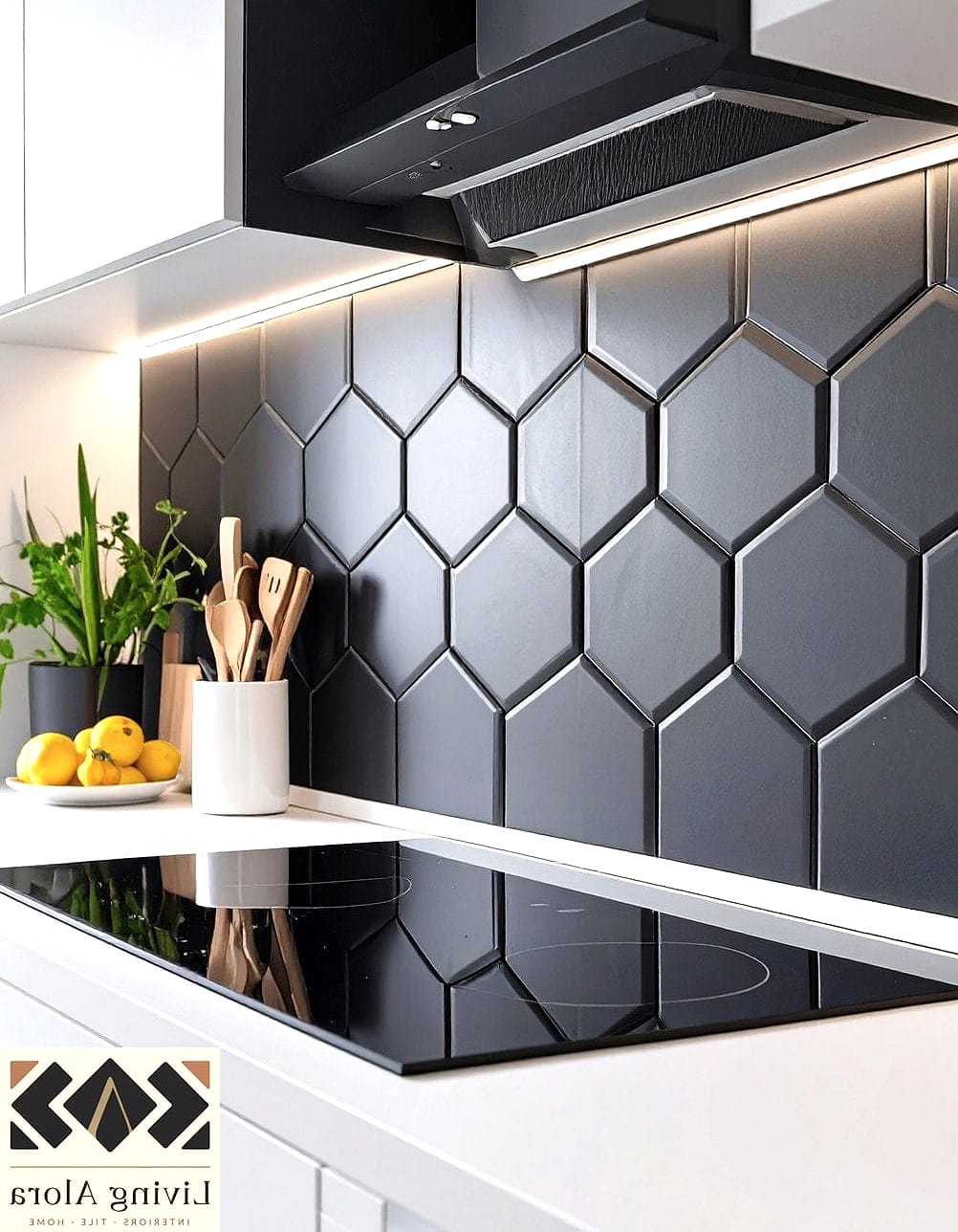 21 Stove Backsplash Ideas Perfect for Any Budget 2 Dramatic Black Subway Tile