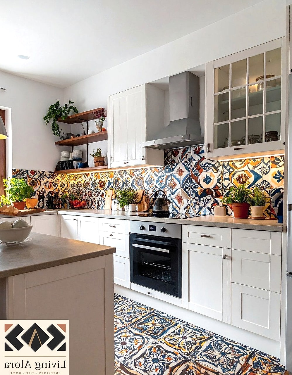 30 Backsplash for Modern Cabinets Ideas to Inspire Your Next Renovation 20 Encaustic Cement Tile