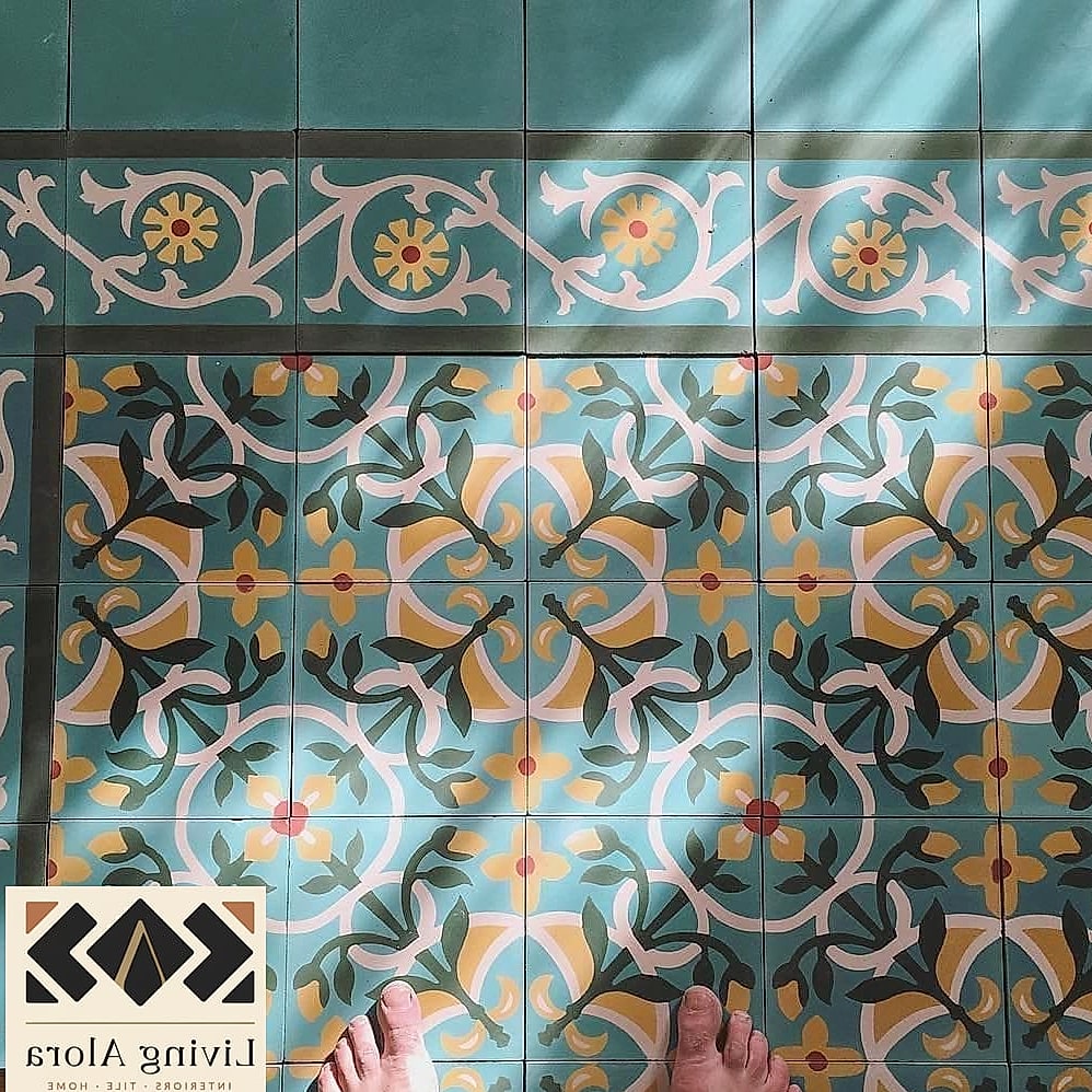 17 Modern Mosaic Tile Ideas That Work in Any Size Home 15 Encaustic-Look Cement Mosaic Tile
