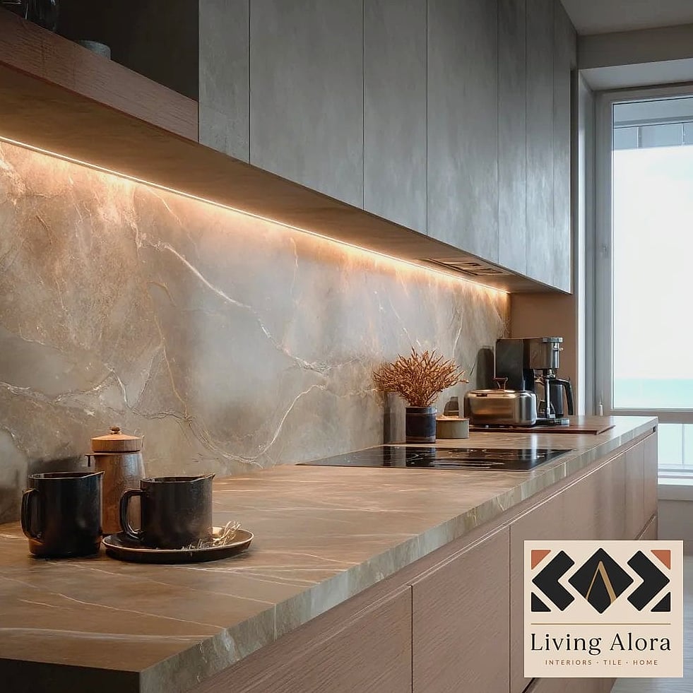 16 Contemporary Backsplash Ideas We Can't Stop Pinning 8 Extended Countertop-to-Ceiling Backsplash