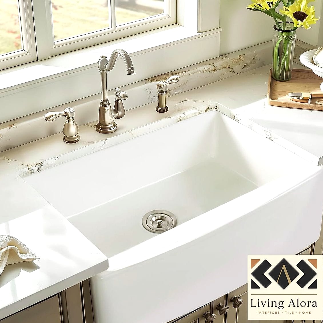 22 White Kitchen Ideas That Work in Any Size Home 10 Farmhouse Sinks