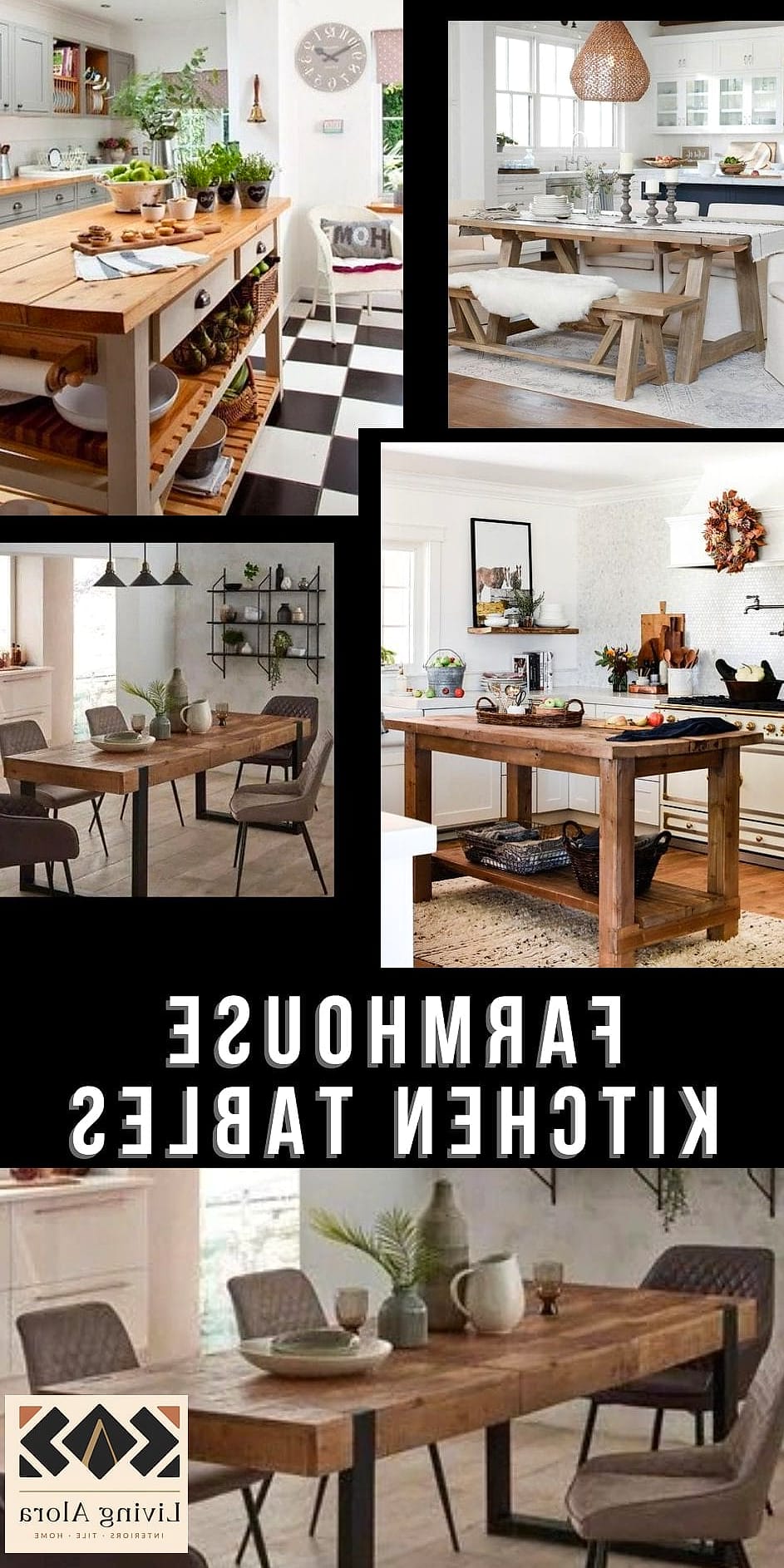 Farmhouse Table Instead of a Traditional Dining Set