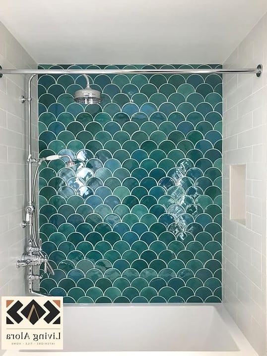Fish Scale Subway Mosaic