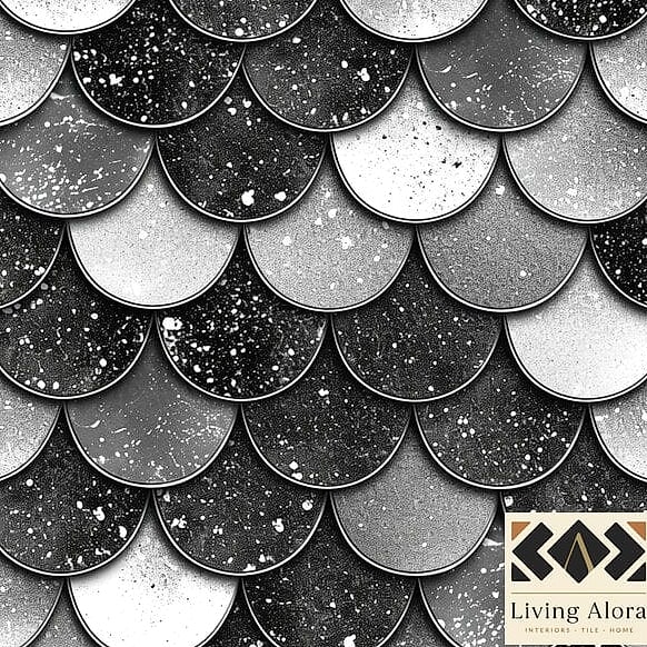 Fish Scale or Scalloped Tile