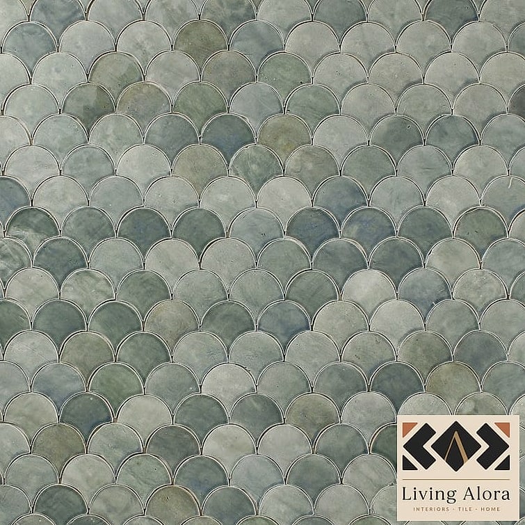 Fish Scale Tile for a Statement Wall