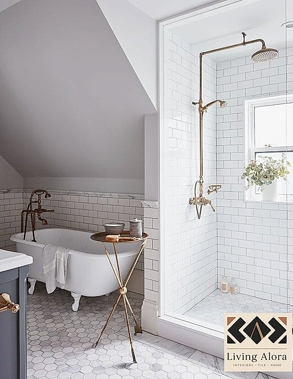12 Marble Subway Tile Ideas Worth Bookmarking Before You Renovate 8 Floor-to-Ceiling Shower Surround
