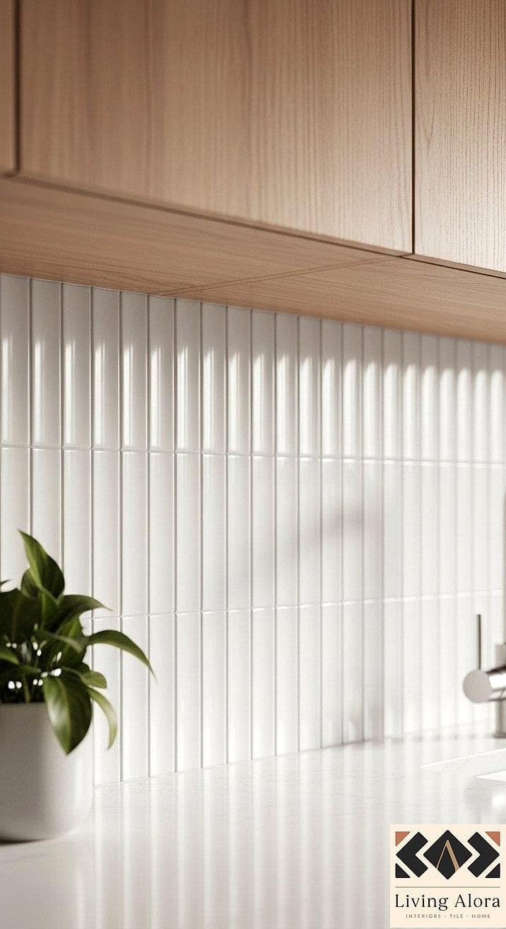 Fluted Ceramic Tile