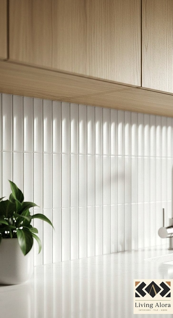 16 Contemporary Backsplash Ideas We Can't Stop Pinning 12 Fluted or Ribbed Tile Panels