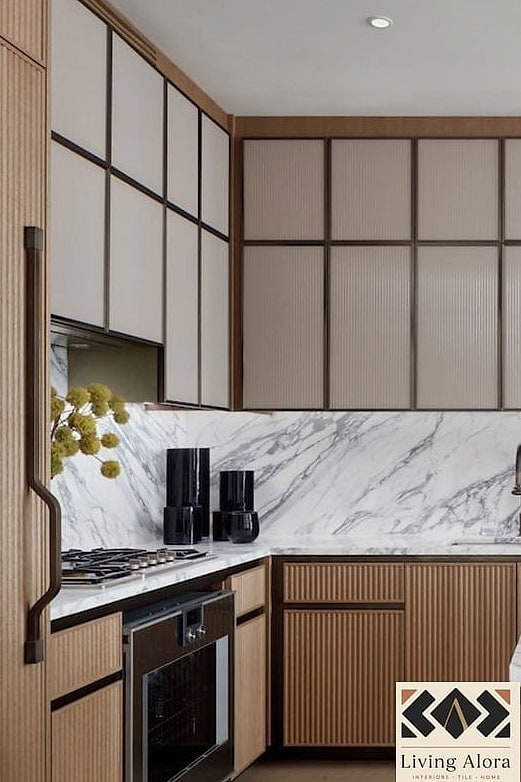 30 Backsplash for Modern Cabinets Ideas to Inspire Your Next Renovation 26 Fluted or Ribbed Tile