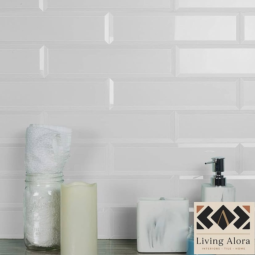 Frosted White Glass Tile