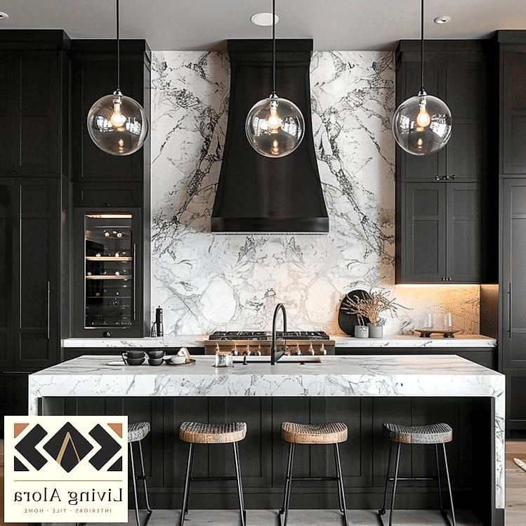 21 Unique Backsplash Ideas to Inspire Your Next Renovation 4 Full-Height Marble Slab