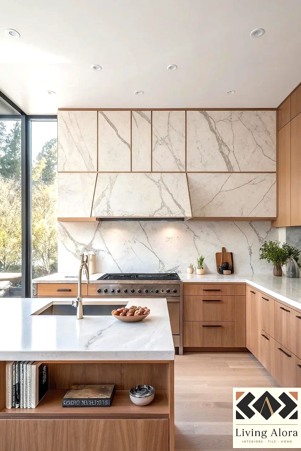 19 Modern Porcelain Backsplash Ideas That Prove This Trend Is Here to Stay 10 Full-Height Backsplash to the Ceiling