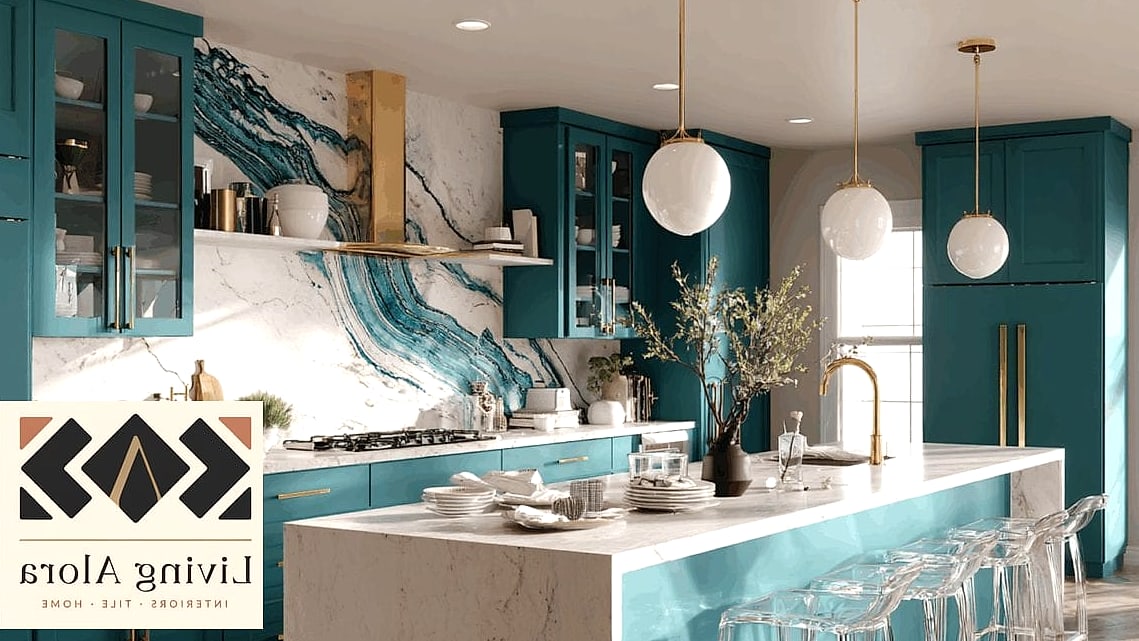 14 Quartz Backsplash Ideas That Will Transform Your Space 2 Full Height Waterfall Slab