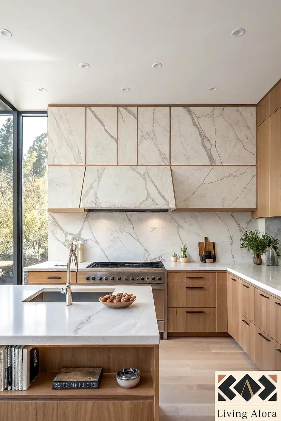 Full Height Quartz in a Small Galley Kitchen