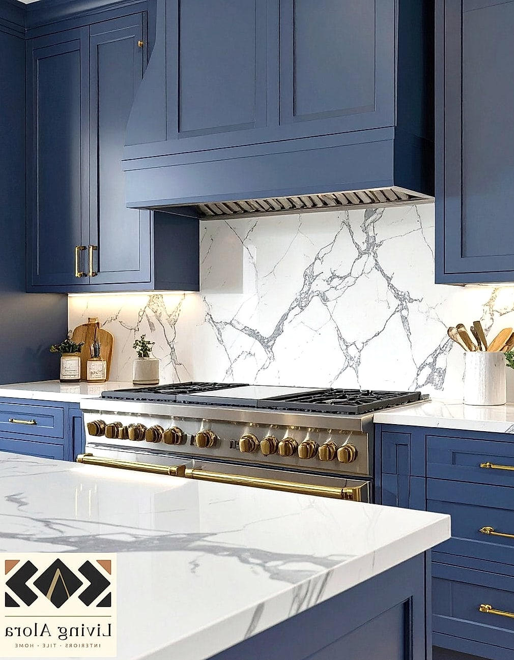 21 Stove Backsplash Ideas Perfect for Any Budget 5 Full Marble Slab Backsplash