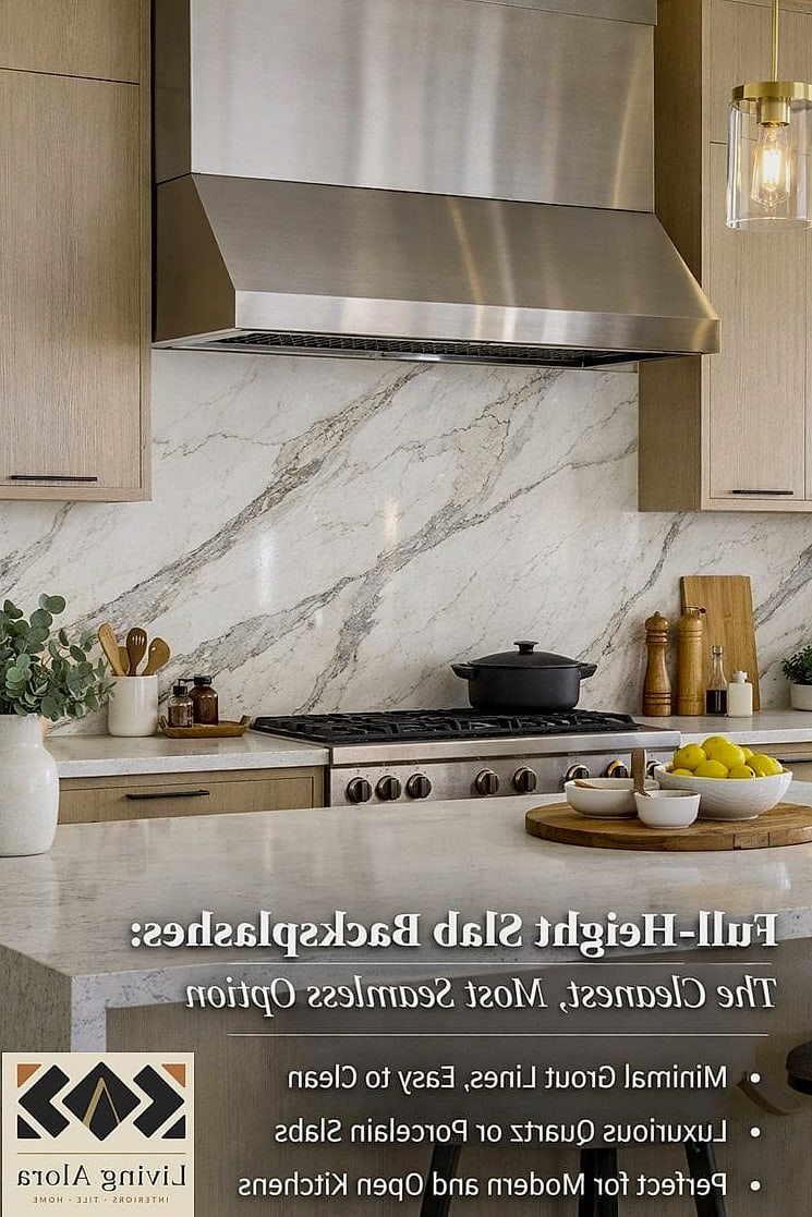 Full Slab Wall in an Open-Concept Kitchen