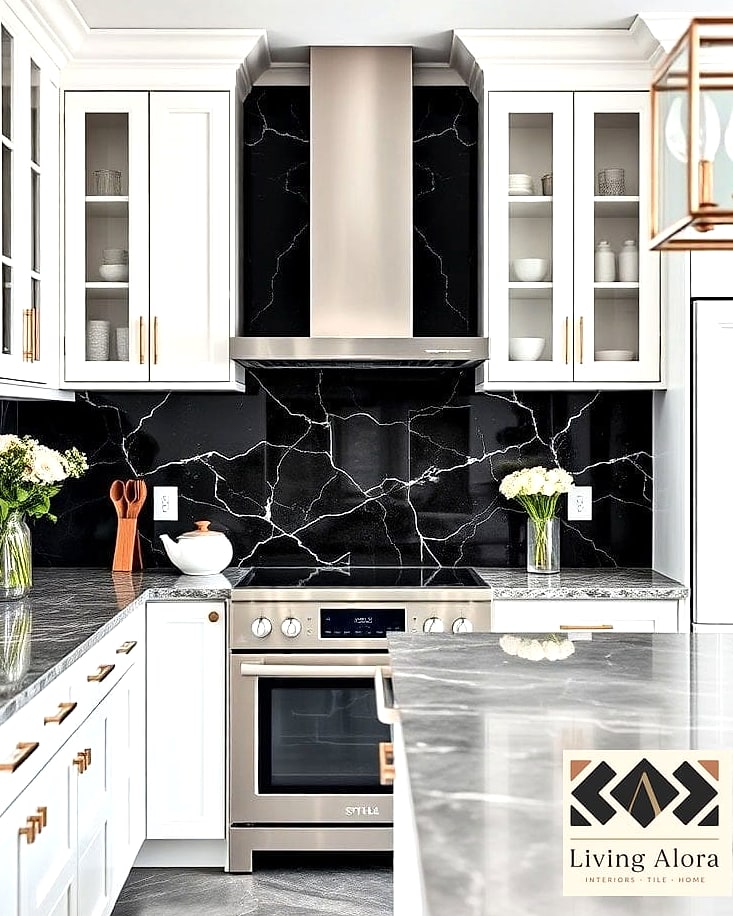 Full Slab Black Marble