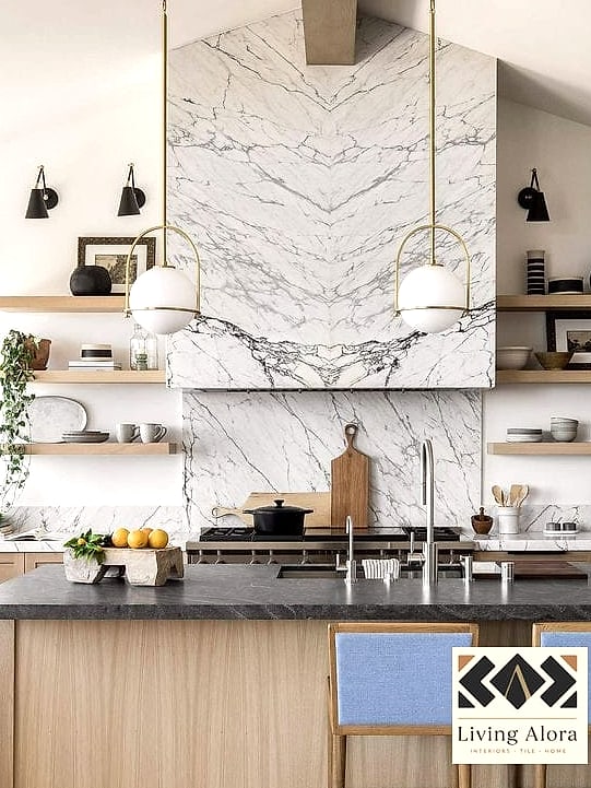 30 Backsplash for Modern Cabinets Ideas to Inspire Your Next Renovation 28 Full Slab Quartz to Match Countertops