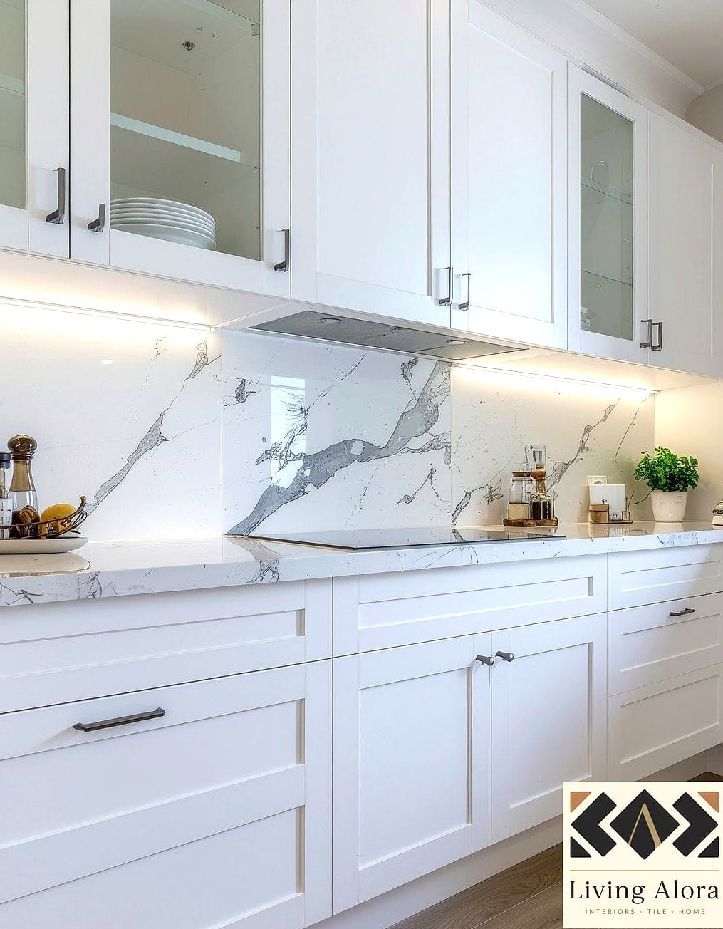 27 Modern Backsplash Ideas That Will Transform Your Space 17 Full Wall Slab to Ceiling