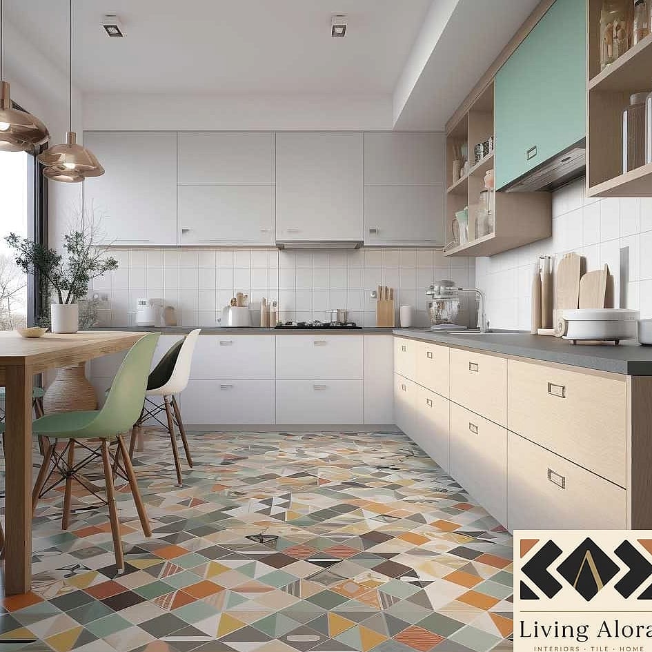 20 Geometric Tile Ideas to Inspire Your Next Renovation 18 Geometric Mosaic Kitchen Island Base