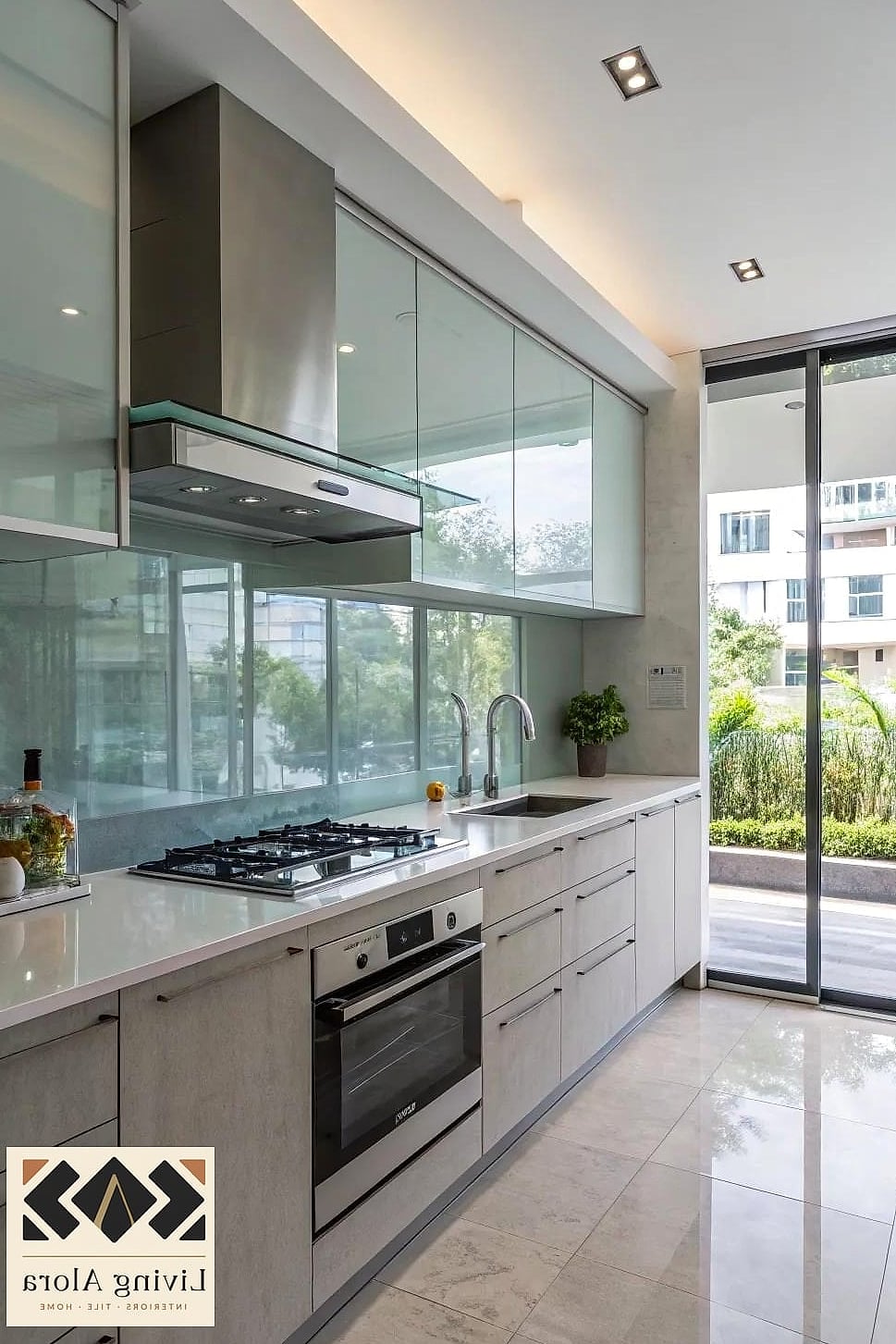 30 Backsplash for Modern Cabinets Ideas to Inspire Your Next Renovation 15 Glossy Glass Tile