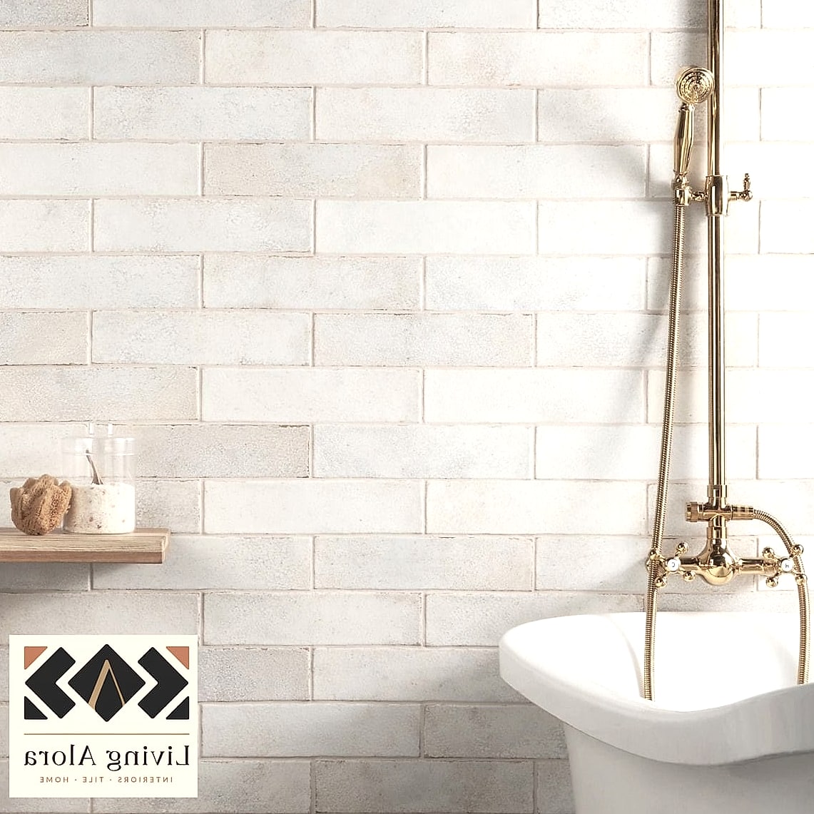 27 Backsplash for White Bathroom Ideas Trending on Pinterest This Year 16 Glossy White Ceramic Tile