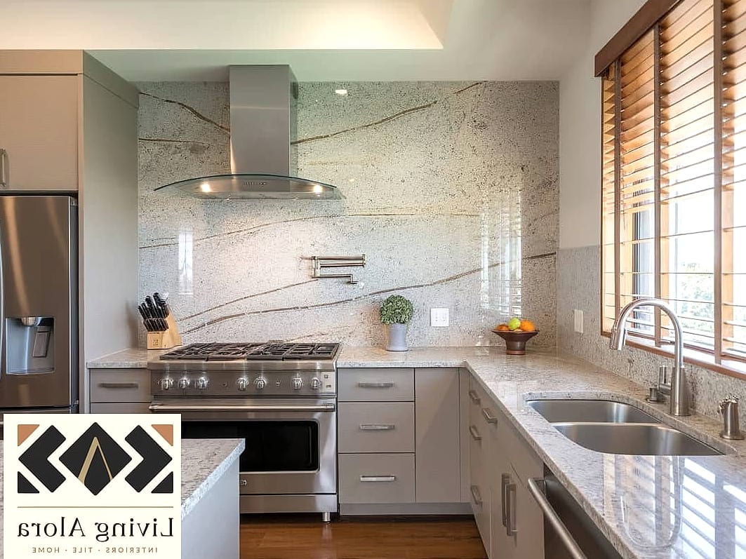 18 Granite Backsplash Ideas That Will Transform Your Space 9 Granite Accent Behind the Range