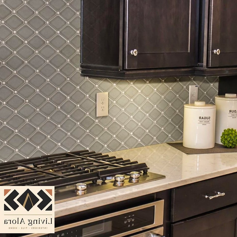 Gray Diamond Pattern Tile