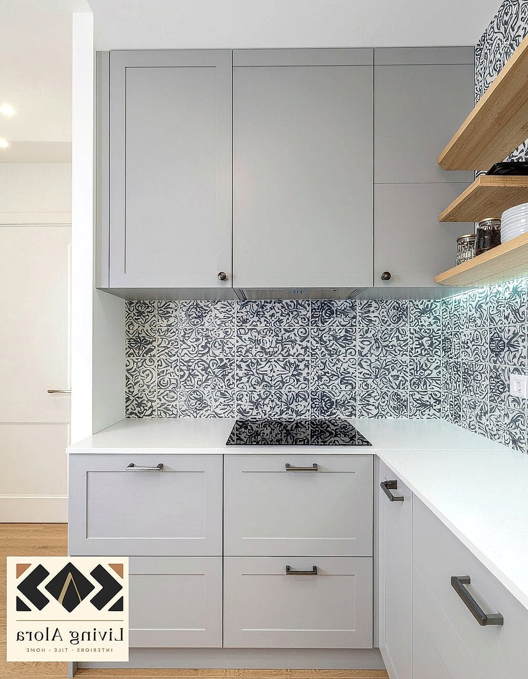 Gray Encaustic Cement Tile