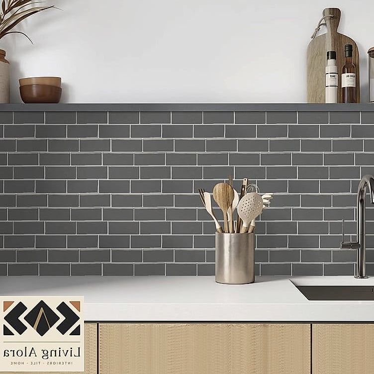 Gray Slate Backsplash