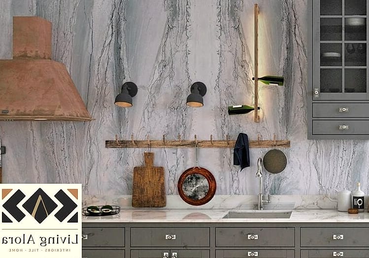 30 Stone Backsplash Ideas That Will Transform Your Space 25 Grey Quartzite Mosaic Blend