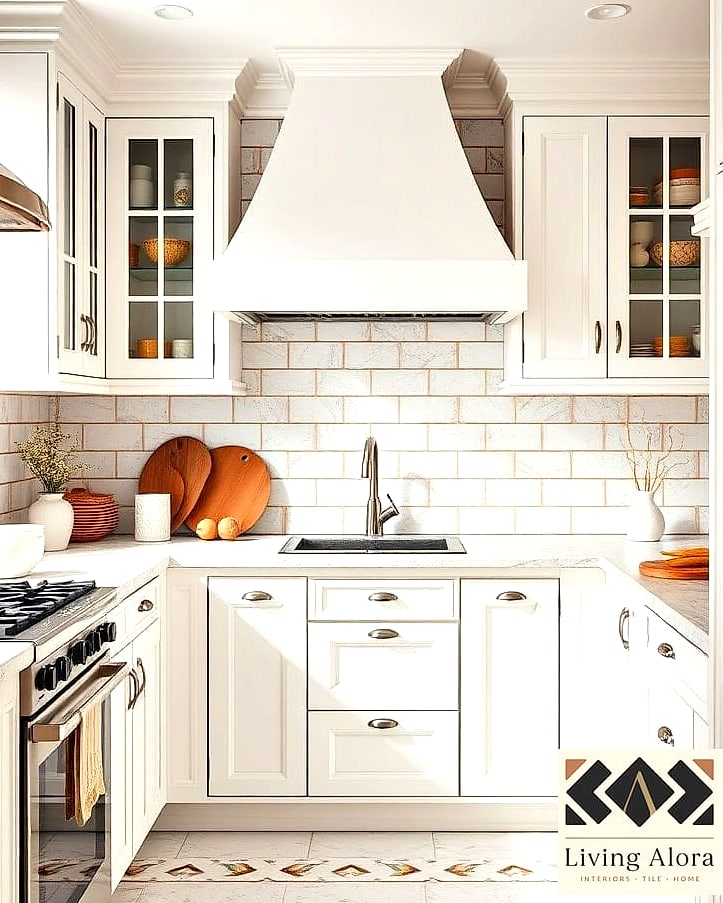 23 Backsplash Ideas for White Cabinets Ideas That Will Transform Your Space 13 Handmade Ceramic Tile with Texture