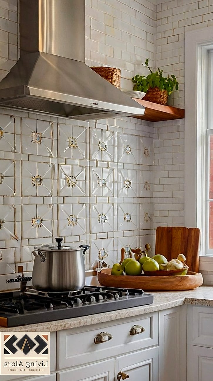 23 Backsplash for All White Kitchen Ideas for Every Home Style and Budget 11 Handmade Ceramic Tile with Texture