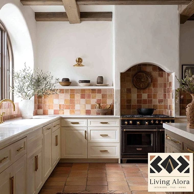 17 Ceiling Height Backsplash Ideas From Homes We Absolutely Love 10 Handmade Terracotta Tile for Warmth