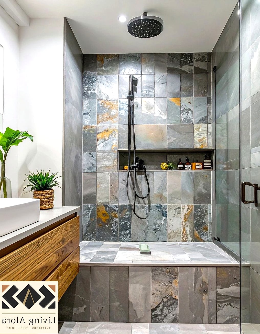 17 Handmade Tile Ideas That Will Transform Your Space 10 Handmade Tile Niche in the Shower