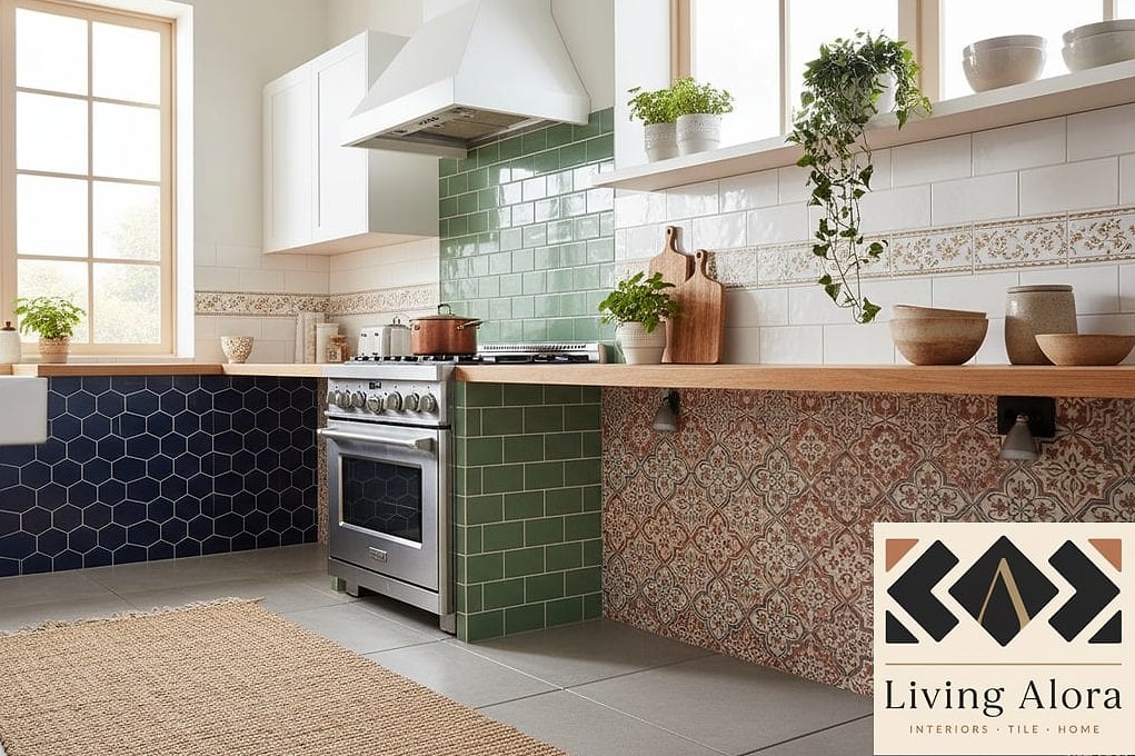 17 Handmade Tile Ideas That Will Transform Your Space 16 Handmade Tile Kitchen Range Hood Cover