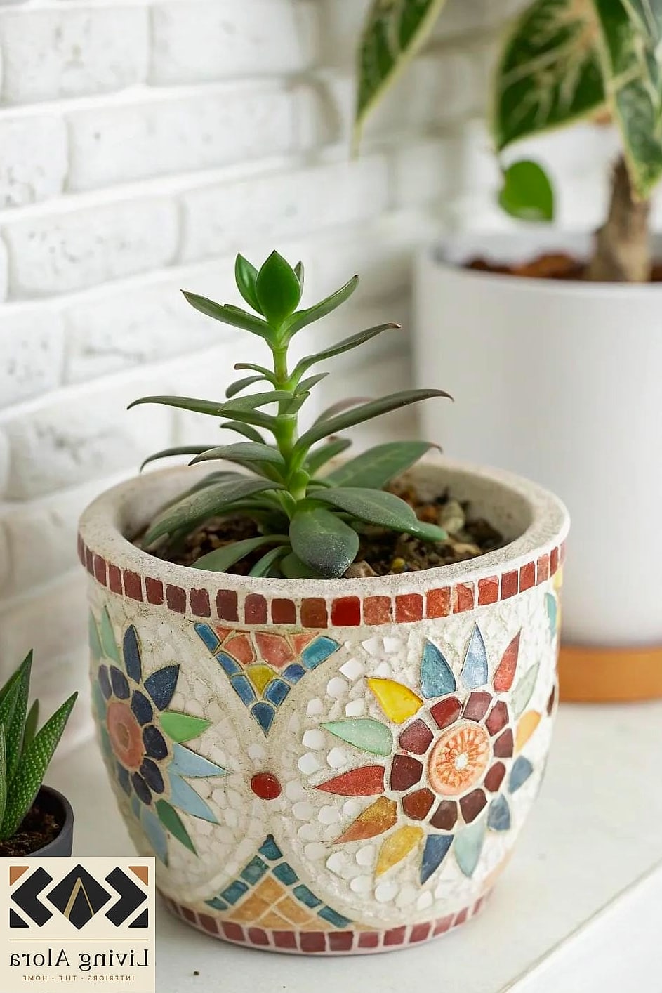 17 Handmade Tile Ideas That Will Transform Your Space 17 Handmade Tile Plant Pot and Planter Accents