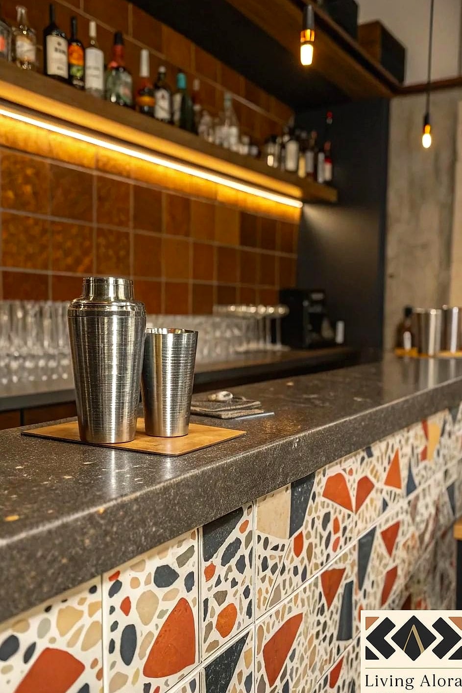 17 Handmade Tile Ideas That Will Transform Your Space 18 Handmade Tile Wet Bar or Butler's Pantry Wall