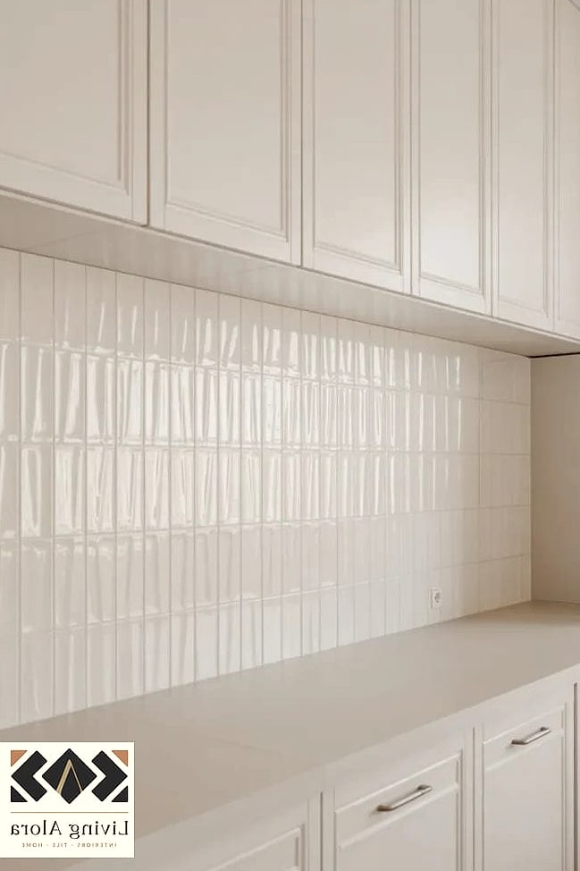 30 Modern White Backsplash Ideas You'll Want to Save Right Now 12 Handmade White Ceramic Tile