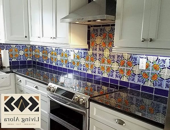 10 Modern Backsplash Ideas Worth Stealing From Interior Designers 8 Handpainted Talavera-Style Tile