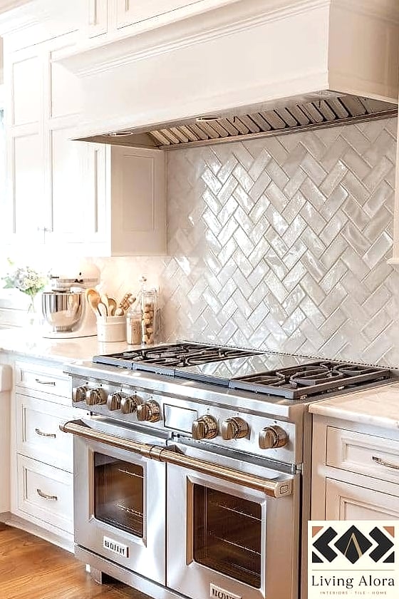 22 Glossy Subway Tile Ideas That Will Transform Your Space 4 Herringbone Glossy Subway Tile