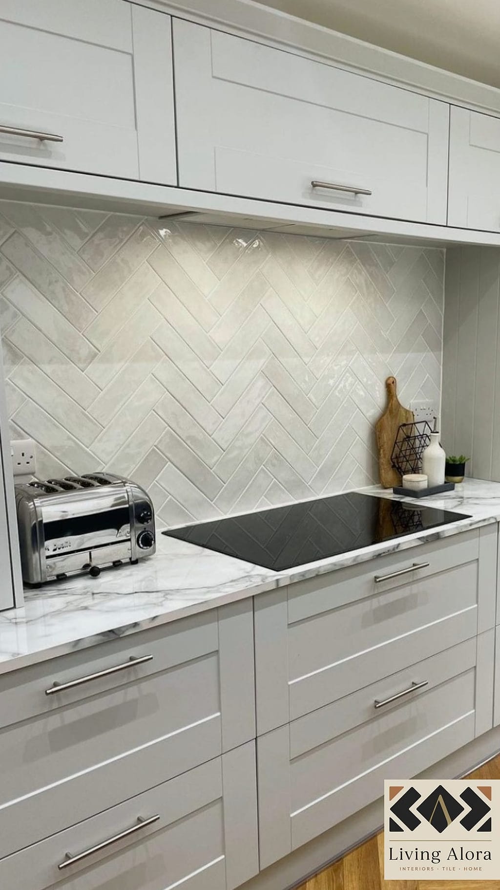 Herringbone Marble Tile