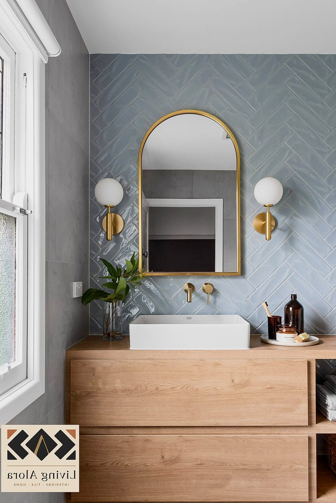 14 Backsplash for Small Bathroom Ideas Worth Bookmarking Before You Renovate 4 Herringbone Pattern in Marble