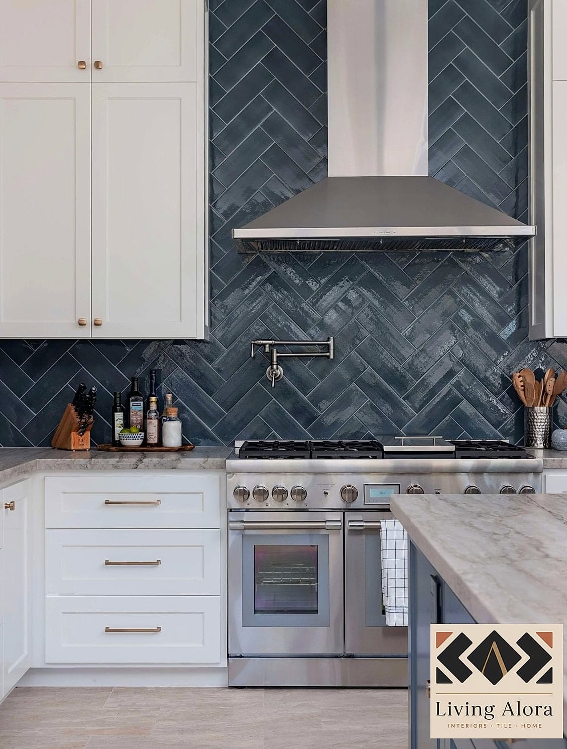 10 Kitchen Backsplash Ideas Trending on Pinterest This Year 5 Herringbone Pattern Tile