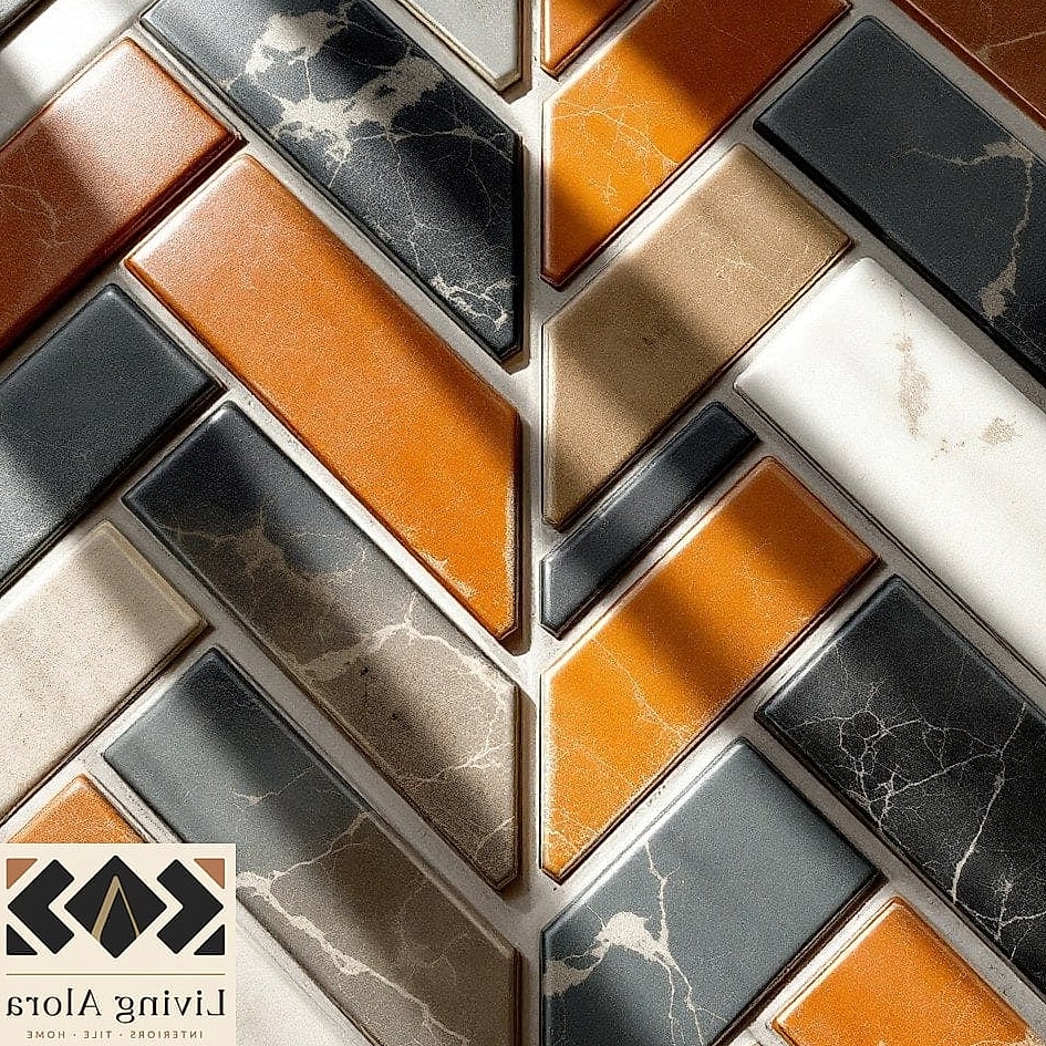 20 Geometric Tile Ideas to Inspire Your Next Renovation 3 Herringbone Pattern Backsplash