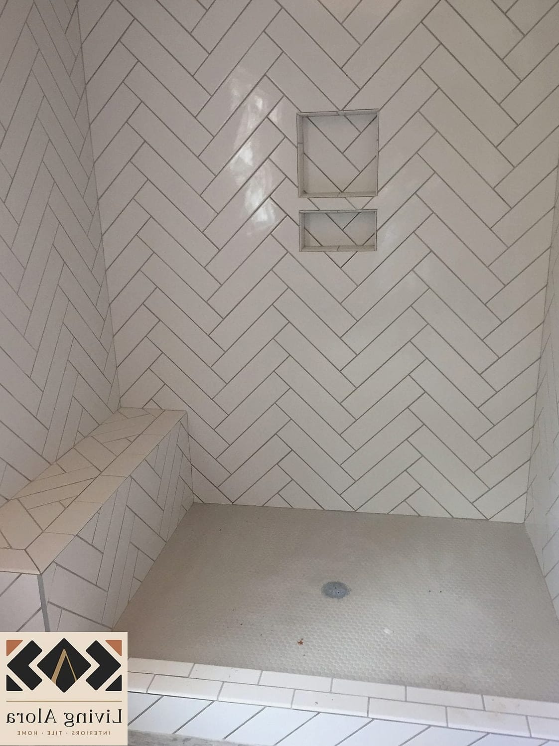 Herringbone Subway Tile Layout