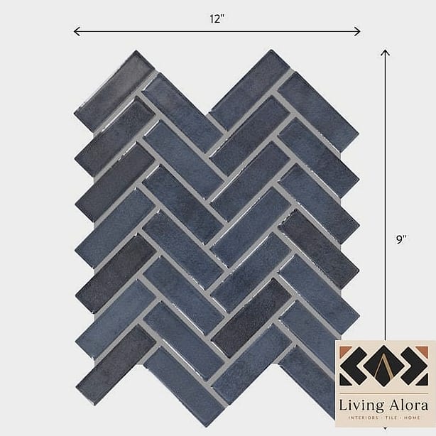 A Herringbone Zellige Layout