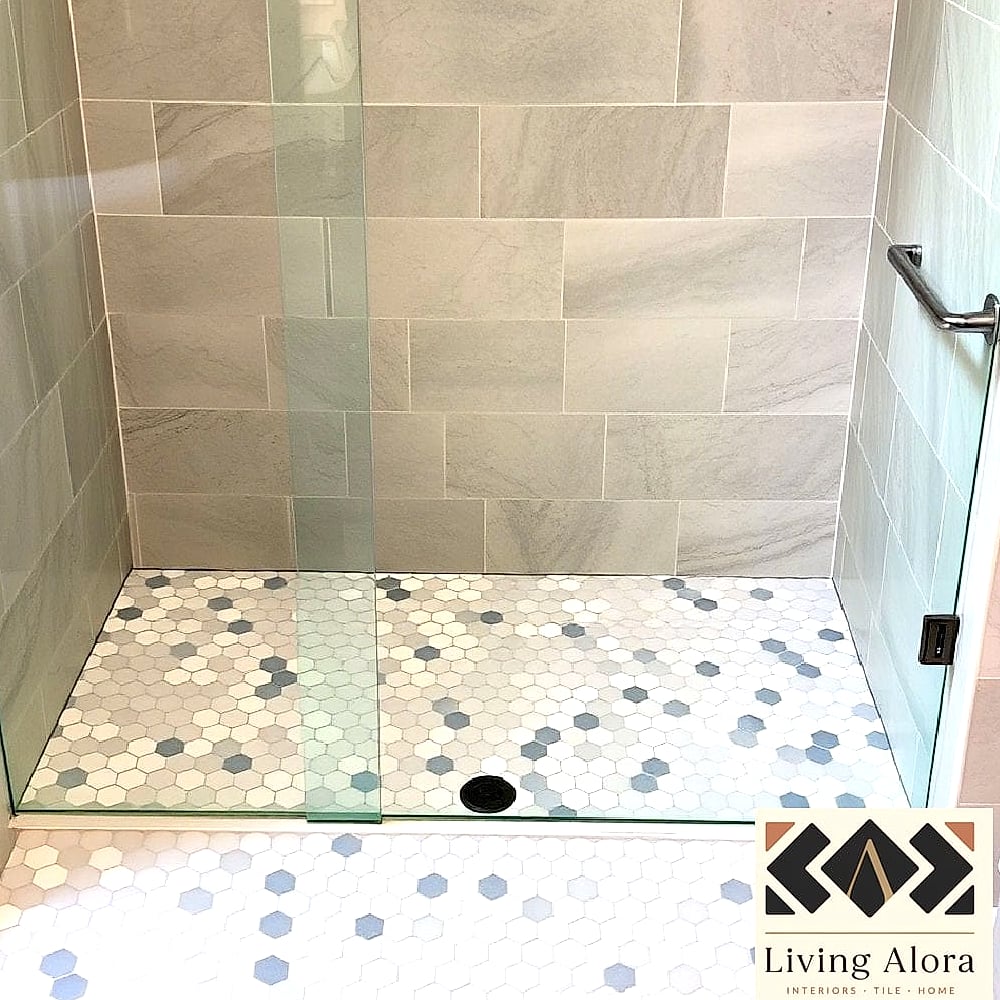 Hexagon Tile Shower Floor
