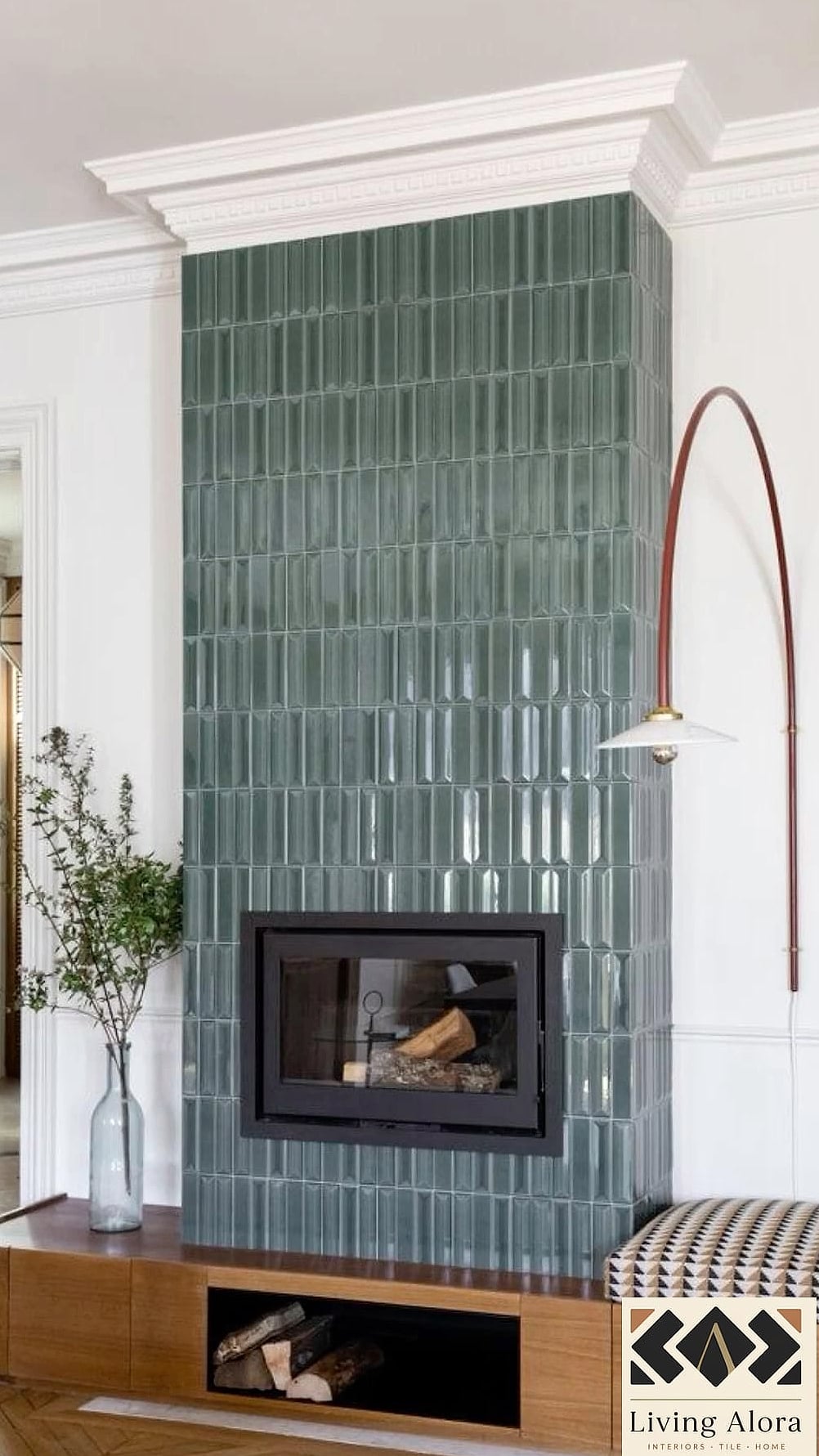 Kit Kat Tile Fireplace Surround